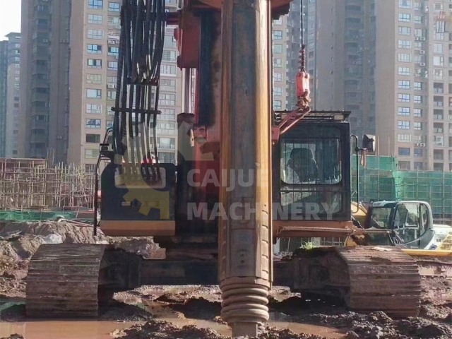 Used SANY SR235 Used Crawler Drilling Rig Powerful 68m Hydraulic Rotary Dril Ling Rig SR235 For Sale Good Condition