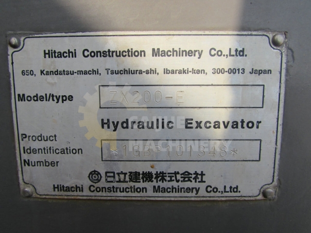 Used Hitachi ZX200-6