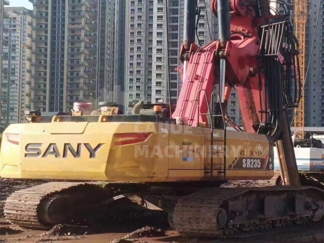 Used SANY SR235 Used Crawler Drilling Rig Powerful 68m Hydraulic Rotary Dril Ling Rig SR235 For Sale Good Condition